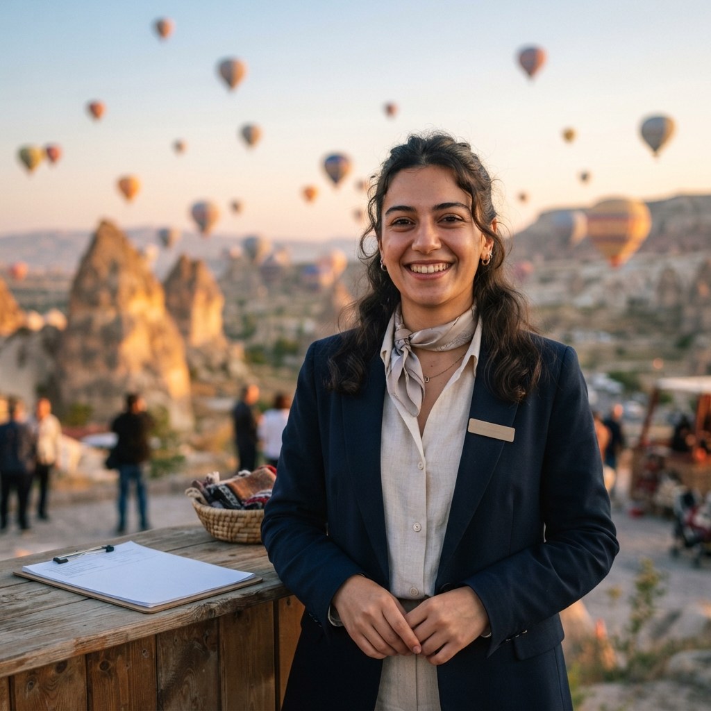 Misafir ilişkileri sorumlusu Elif Şahin